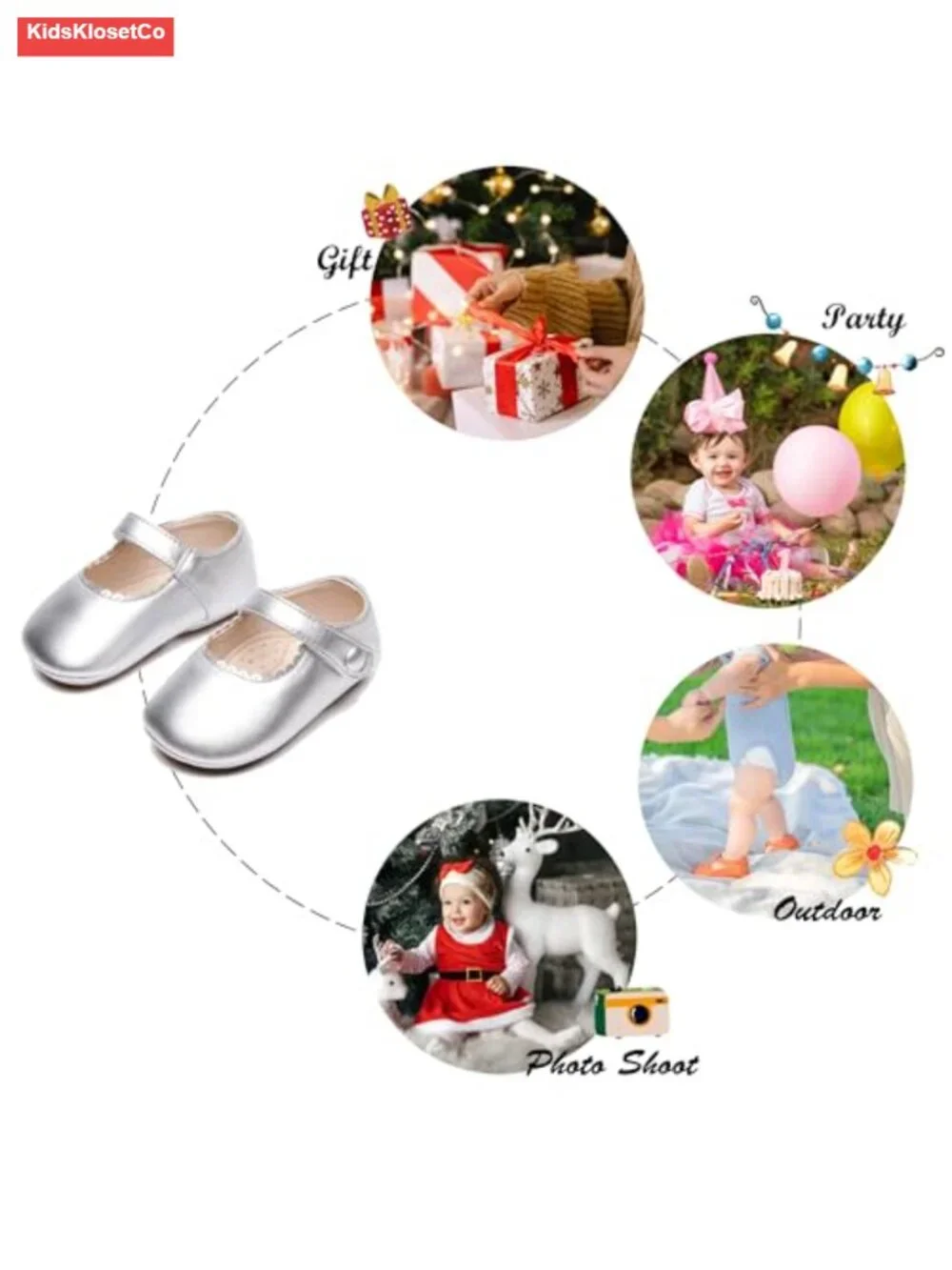 Soft Sole Baby Walking Shoes - Rubber Sole Mocc Shoes Hook & Loop